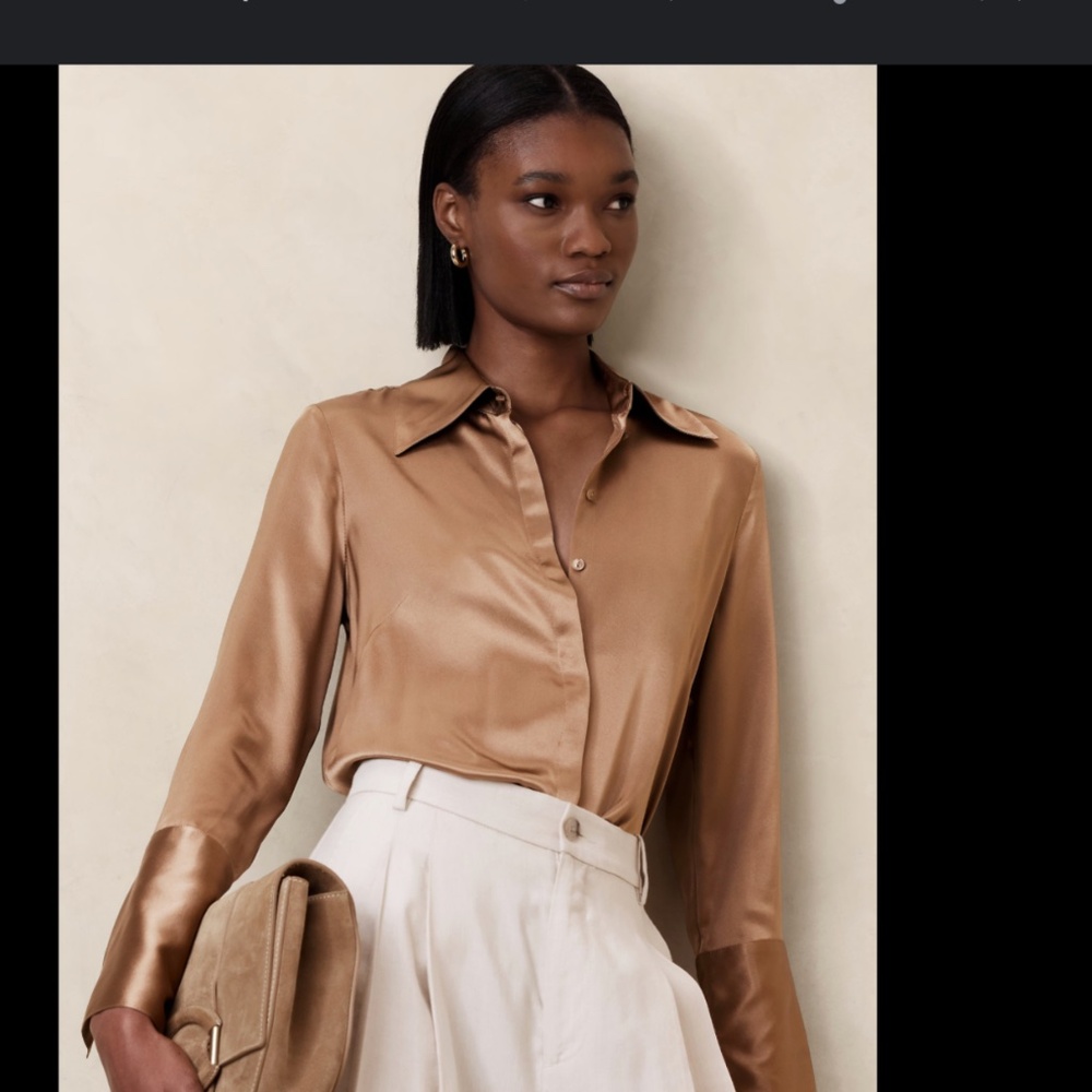 Banana republic bliss silk shirt